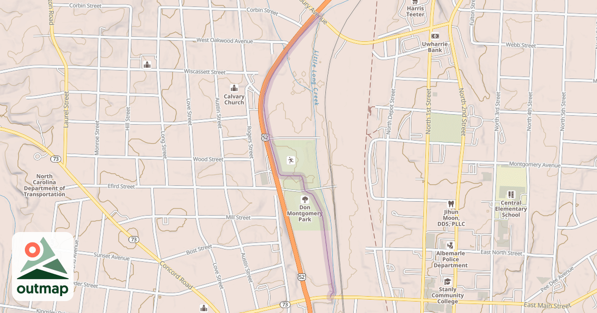 Map of Don Montgomery Park Path