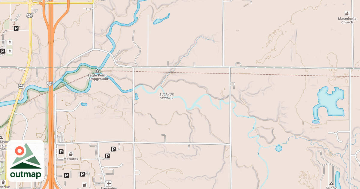 Map of Kal-haven Trail State Park