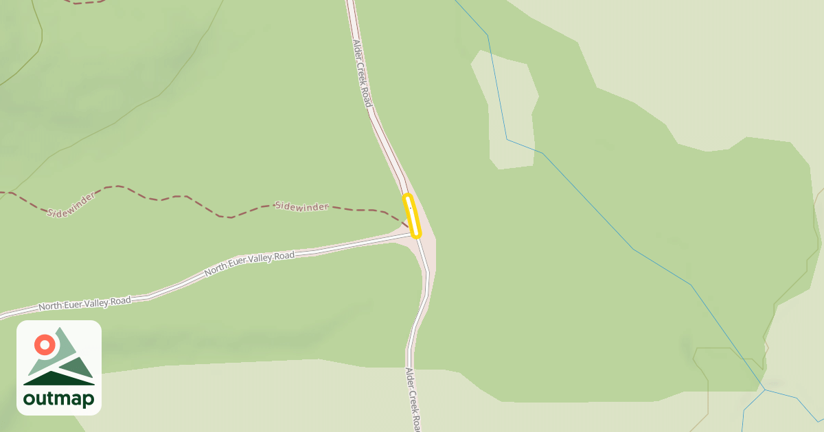 Map of Alder Creek Road