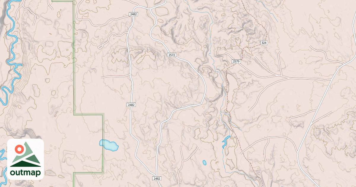 Map of LINE LAKE EAST