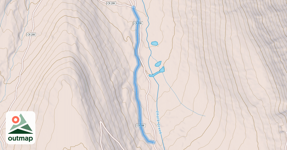 Map of Forest Road 295 Hancock
