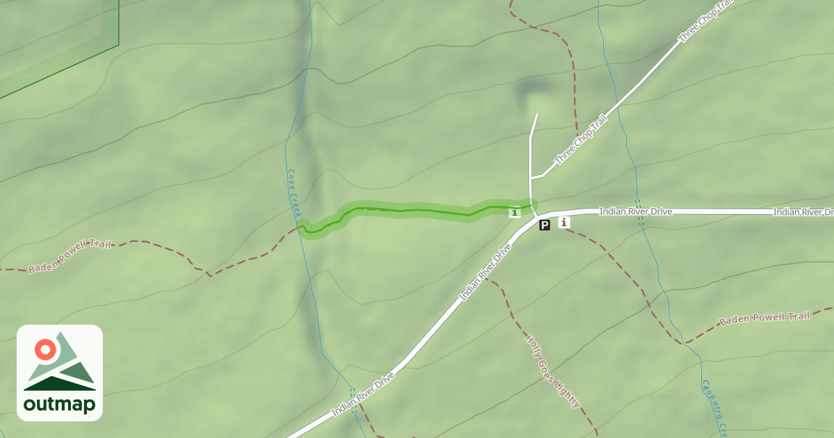 Map of Baden Powell Trail
