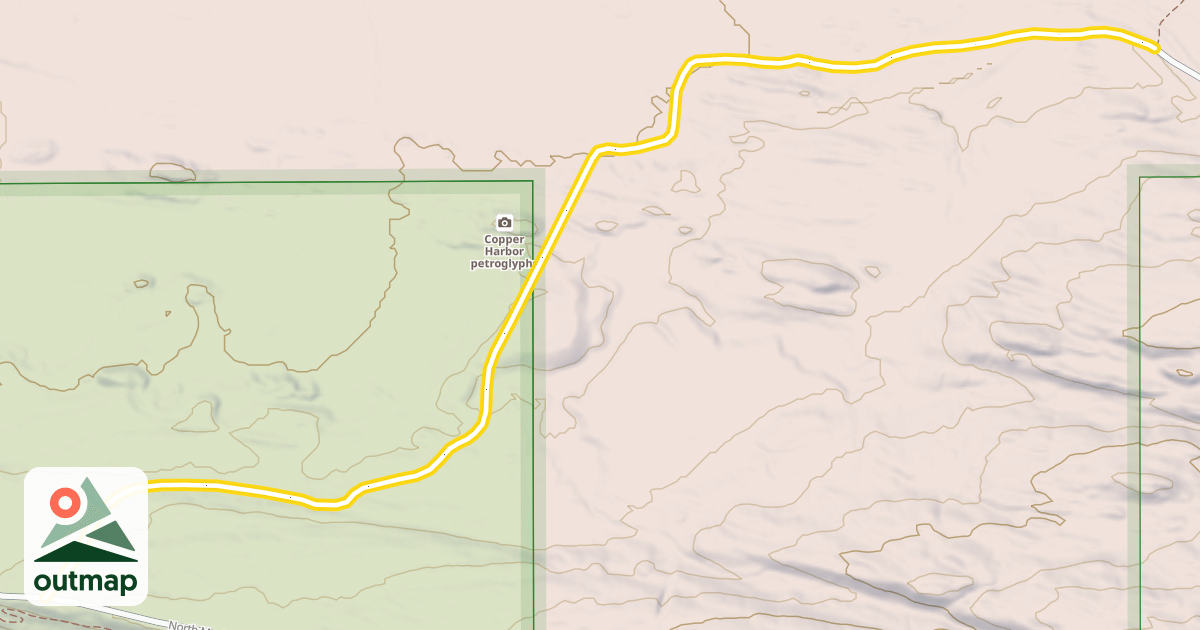 Map of Horseshoe Harbor Trail