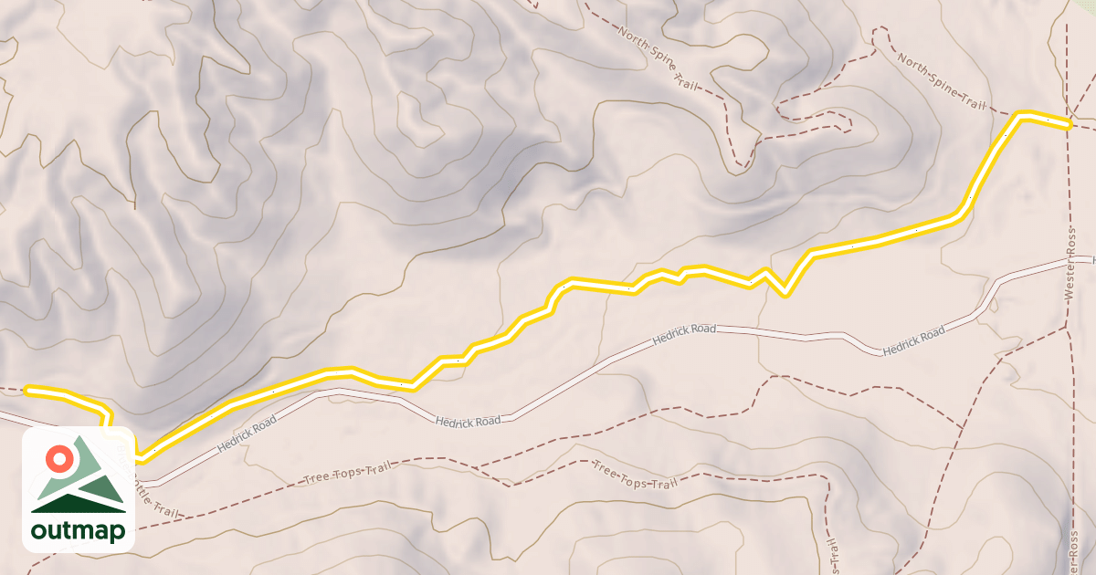 Map of Blue Bottle Trail