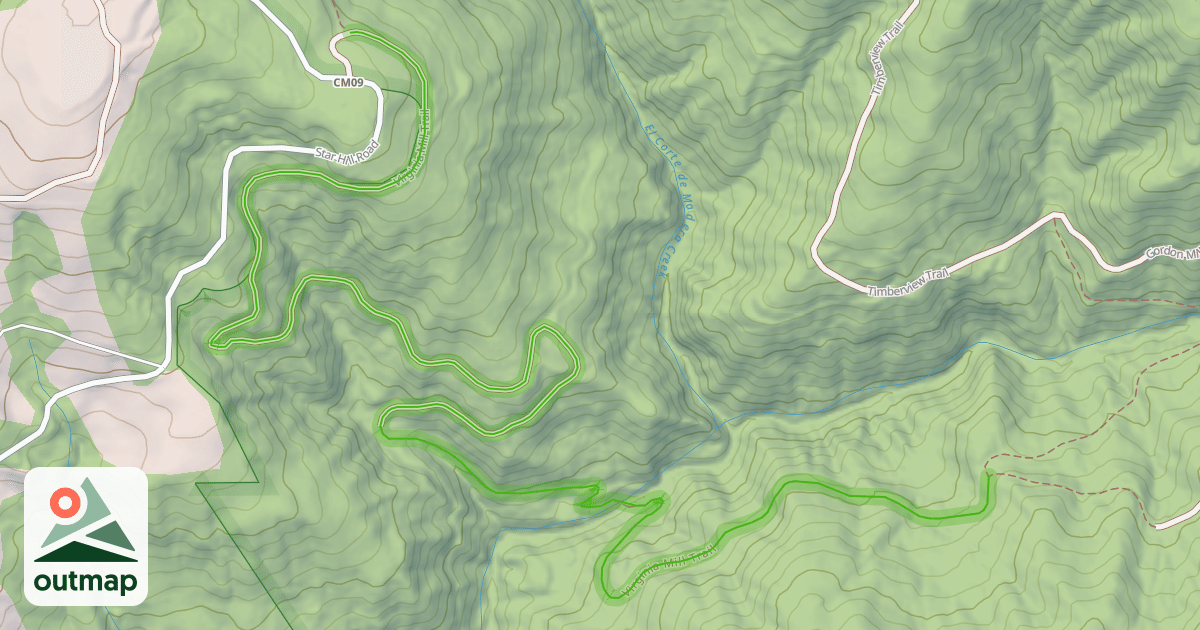 Map of Virginia Mill Trail