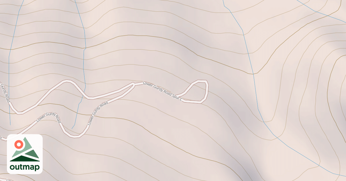 Map of LOWER GURDY TURNAROUND