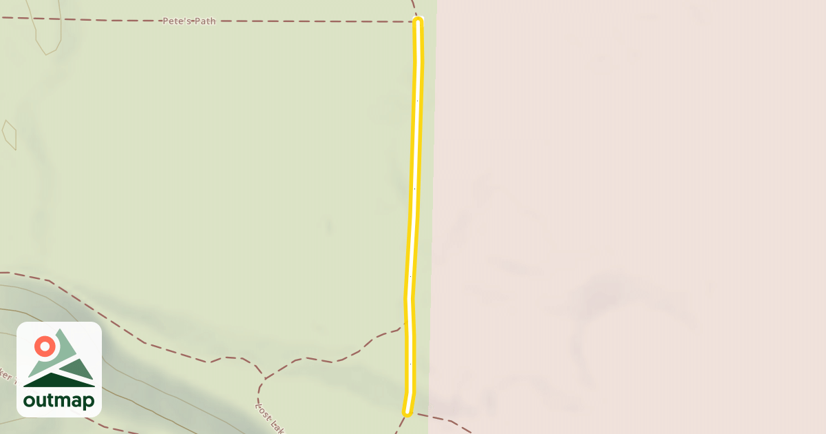 Map of Lost Lake Loop West