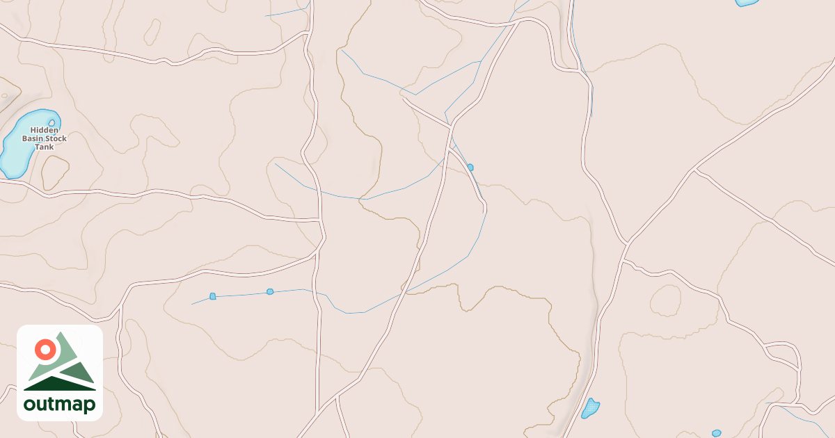 Map of HIDDEN BASIN TANK SPUR