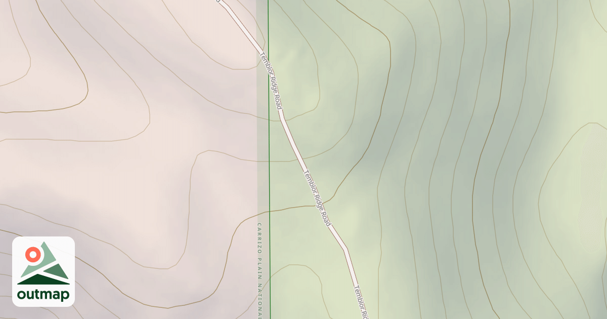 Map of 16049: Temblor Ridge Usgs Fellows/panorama Hills