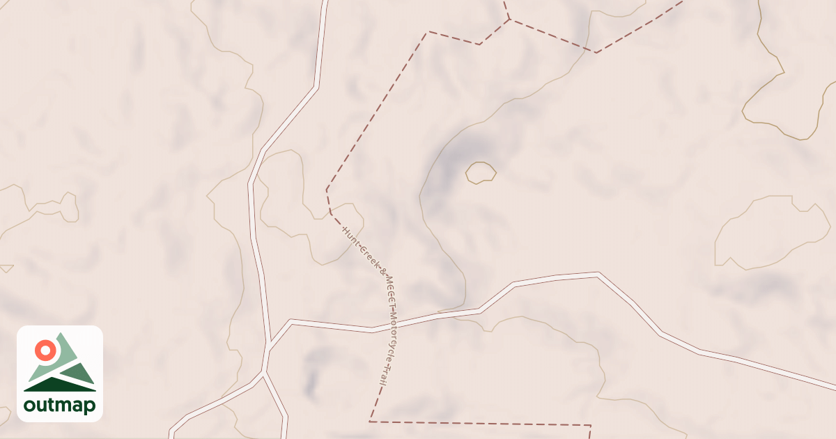 Map of Hunt Creek Motorcycle Trail