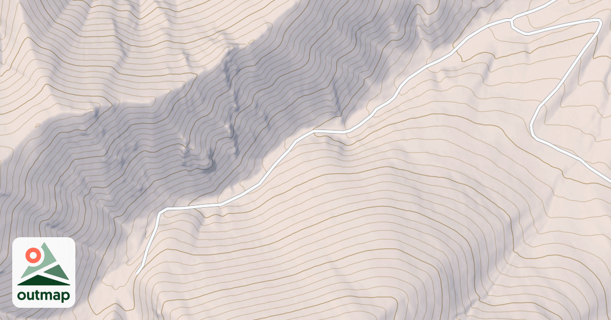 Map of MAIN SNAKY CANYON