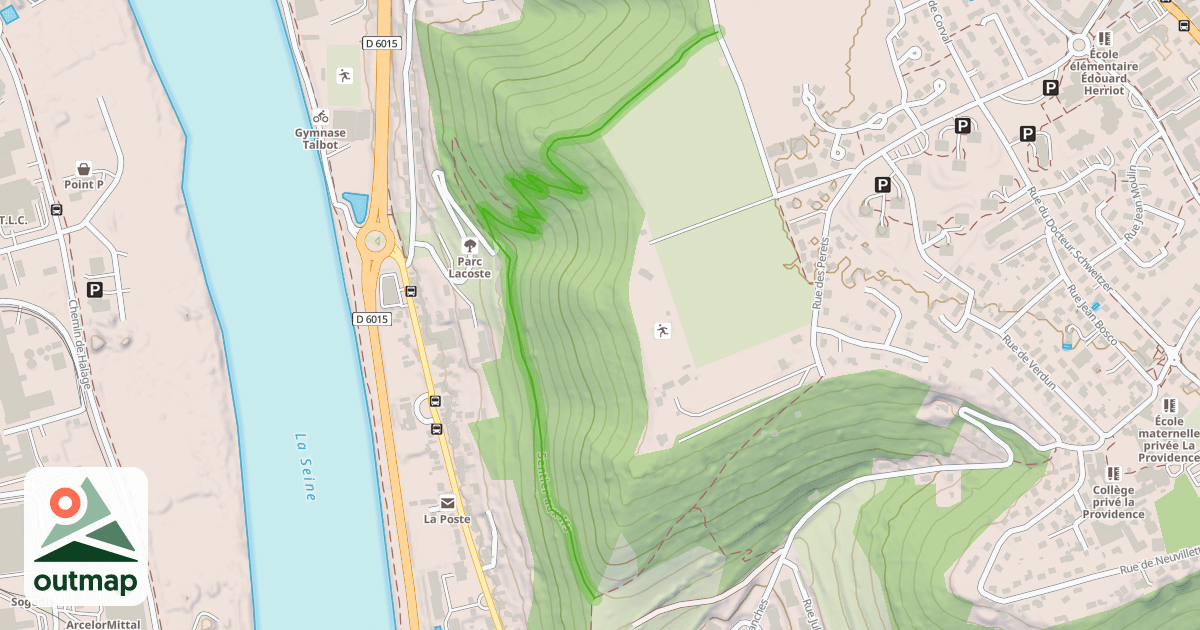Map of Sentier aux Ifs
