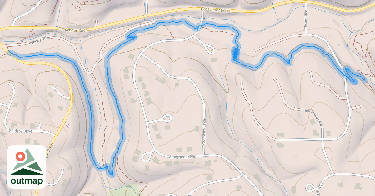 Map of Pinyon Creek