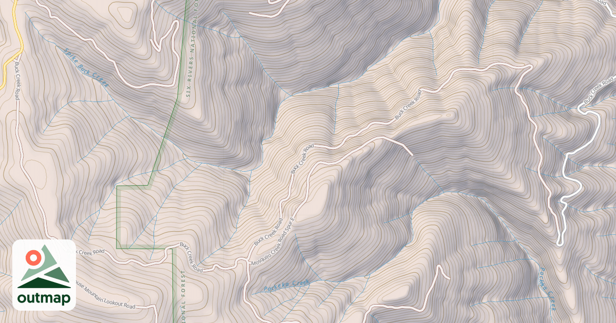 Map of BUCK CREEK