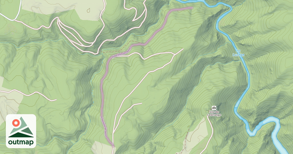 Map of piste bois de serre