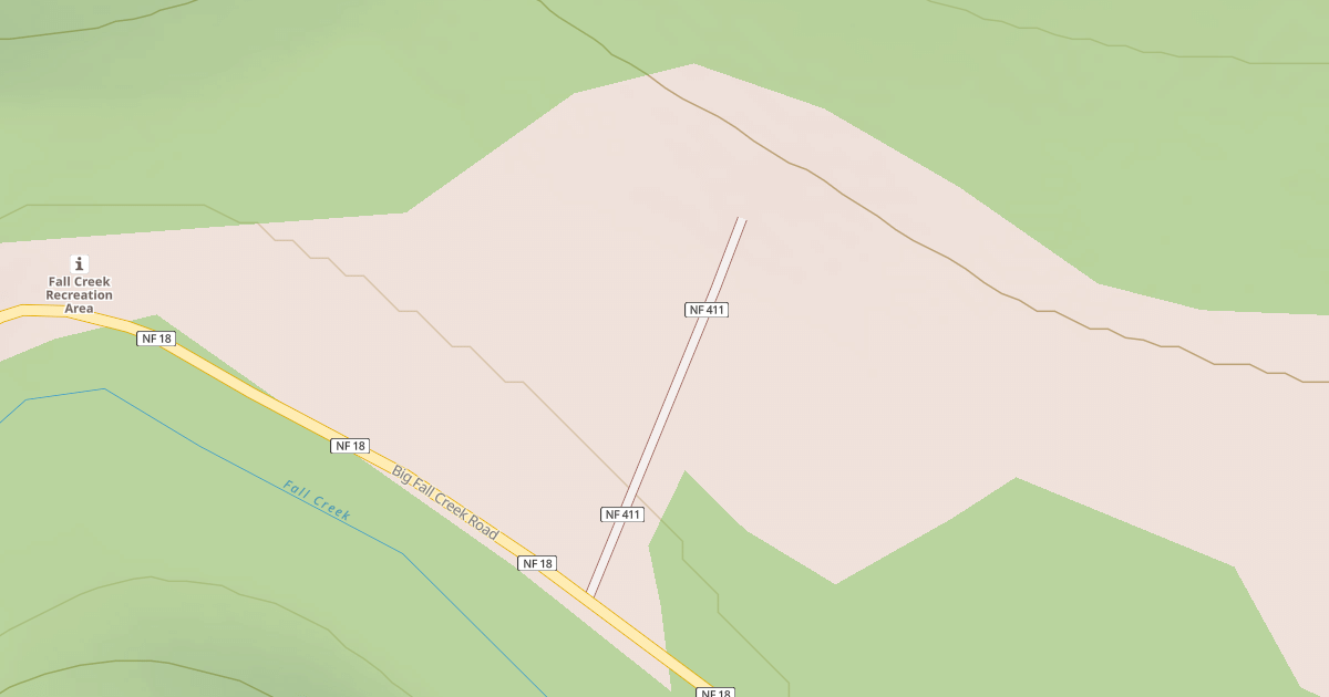 Map preview of FALL CREEK WORK CENTER