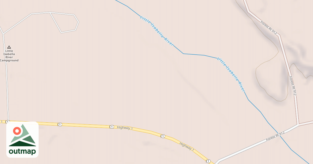 Map of Little Isabella Trail