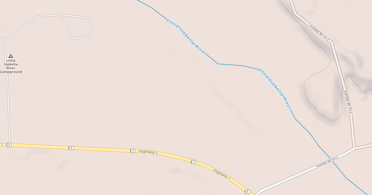 Map preview of Little Isabella Trail