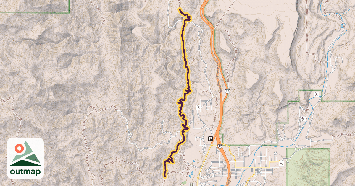 Map of Black Canyon Trail