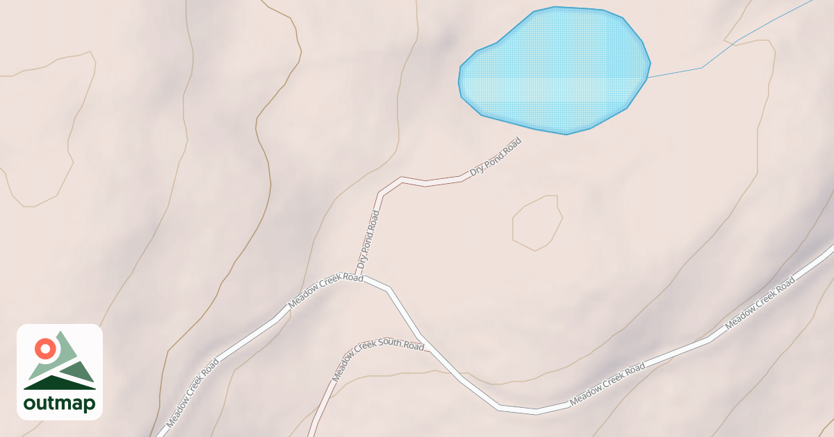 Map of DRY POND