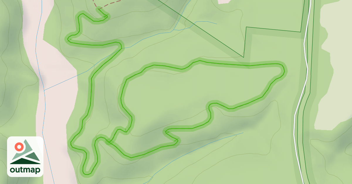 Map of Kettle Trail Loop (green)