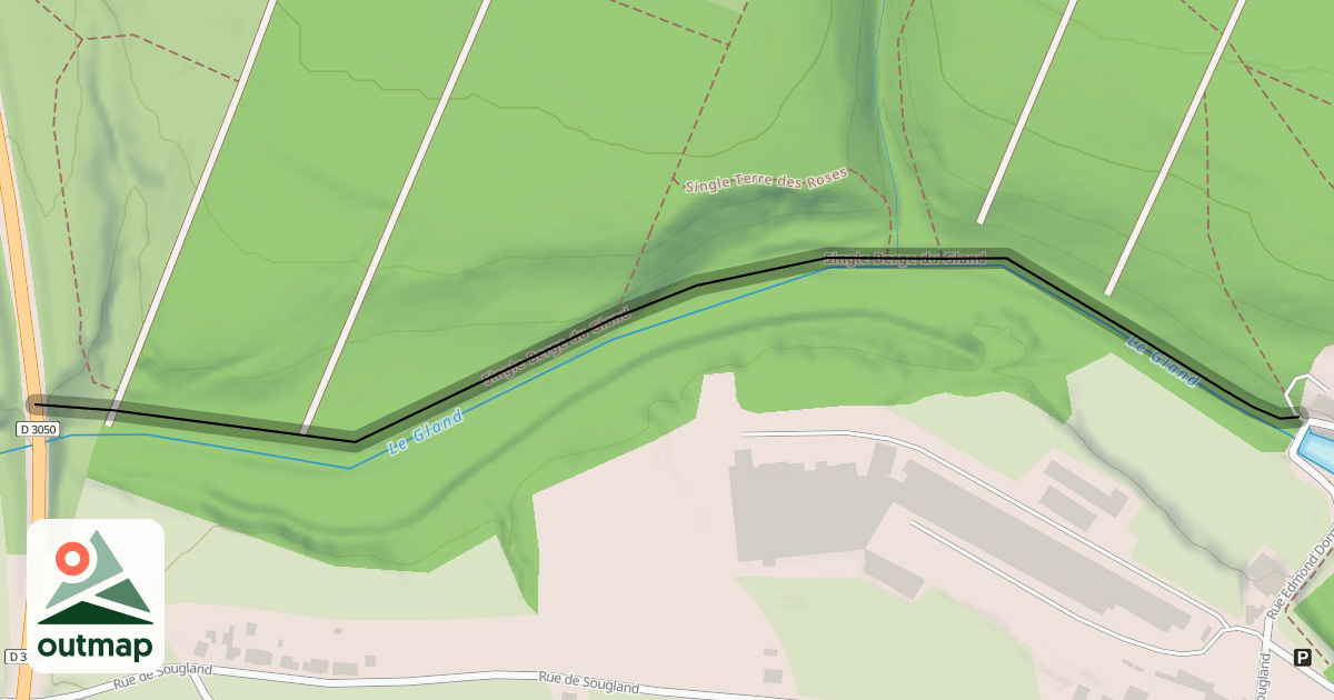 Map of Single Berge du Gland