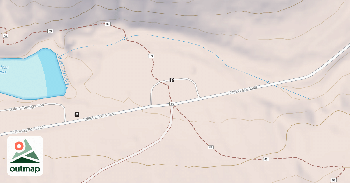 Map of DALTON LAKE TRAILHEAD