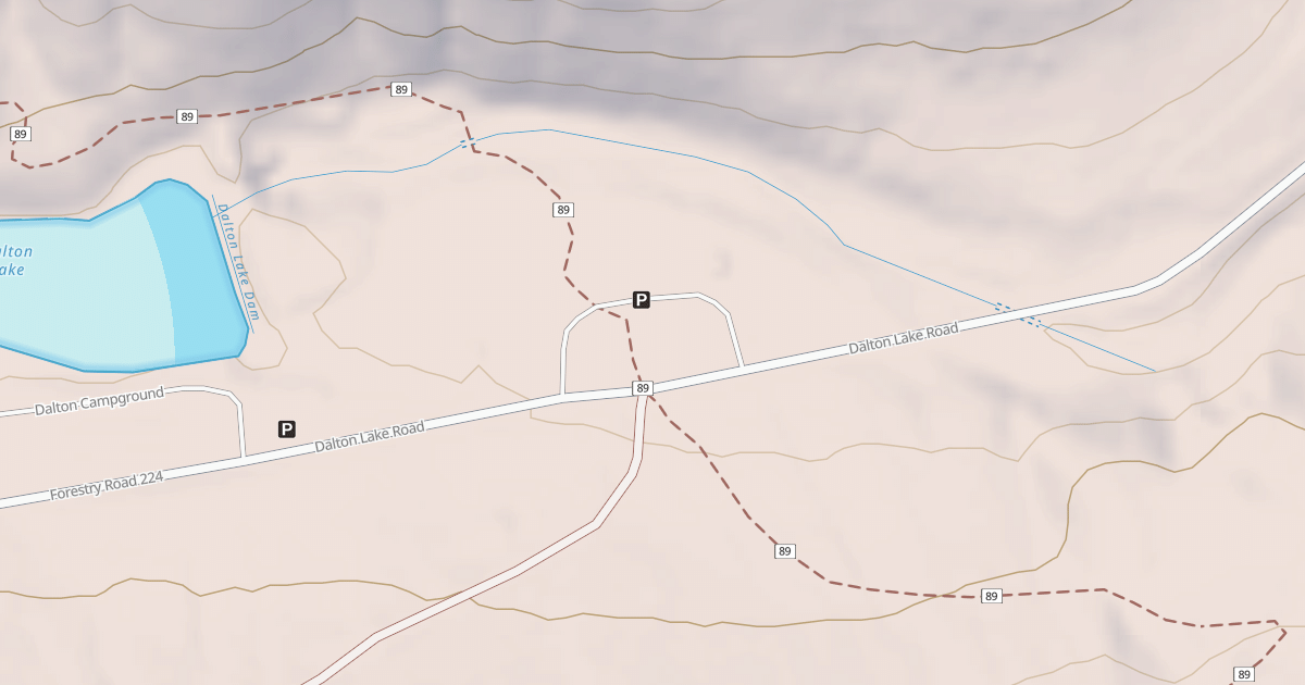Map preview of DALTON LAKE TRAILHEAD