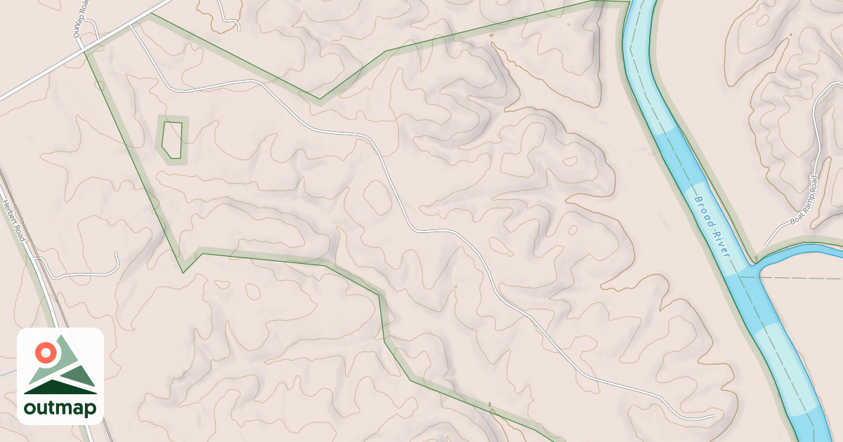 Map of BROAD RIVER in Union