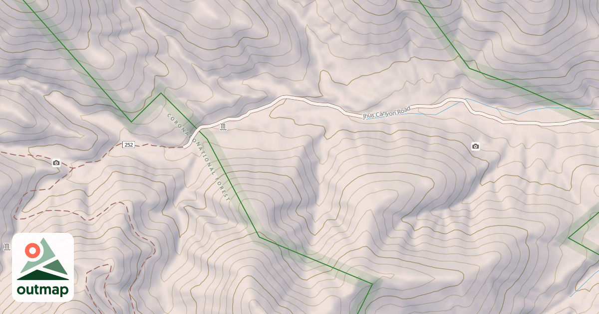 Map of JHUS CANYON