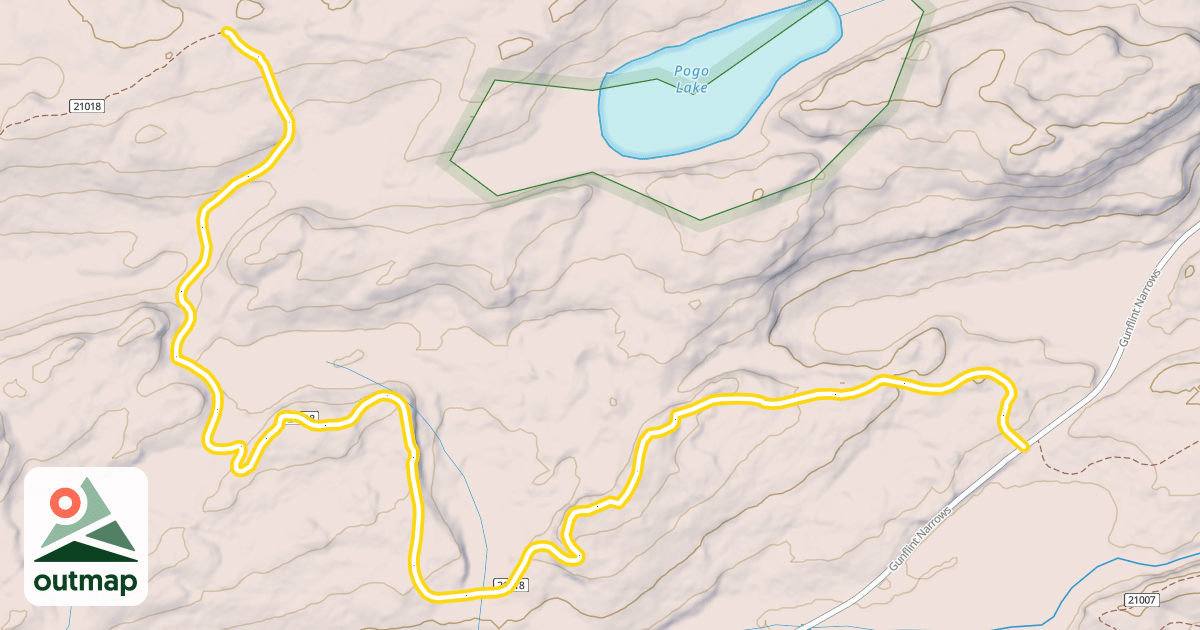 Map of Magnetic Rock Trail