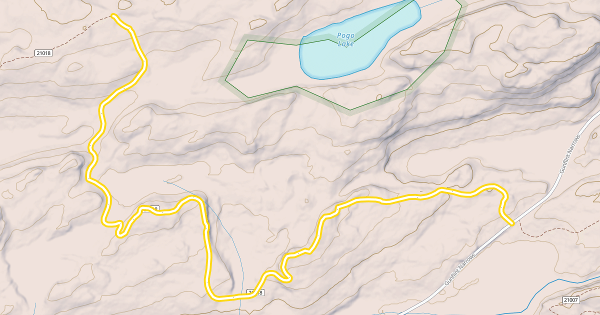 Map preview of Magnetic Rock Trail