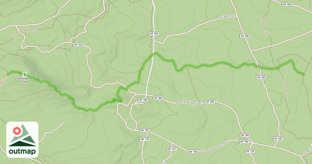 Map of Phil's Trail