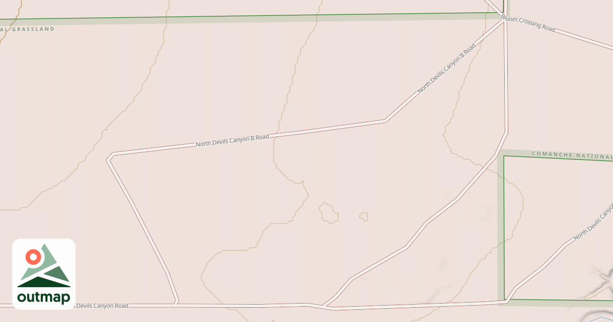 Map of NORTH DEVILS CANYON B
