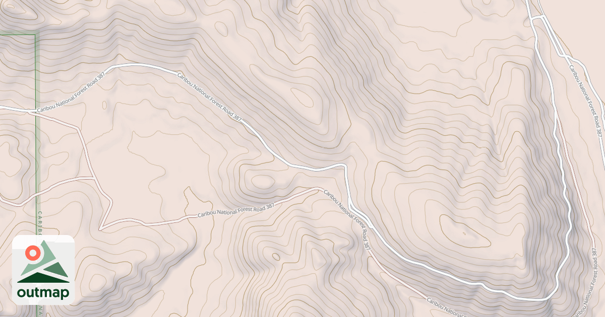 Map of SLUG CR DRY VALLEY