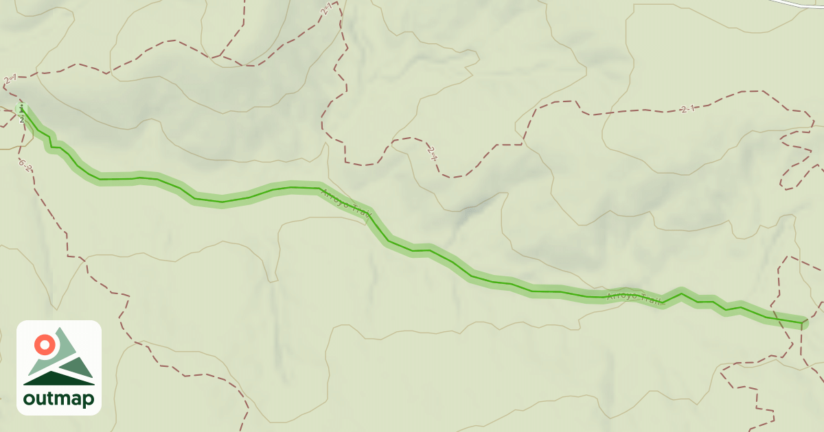 Map of Arroyo Trail