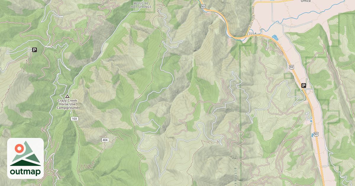 Map of (FDR) ANDREWS CREEK