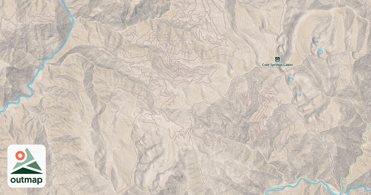 Map of MUSH SADDLE