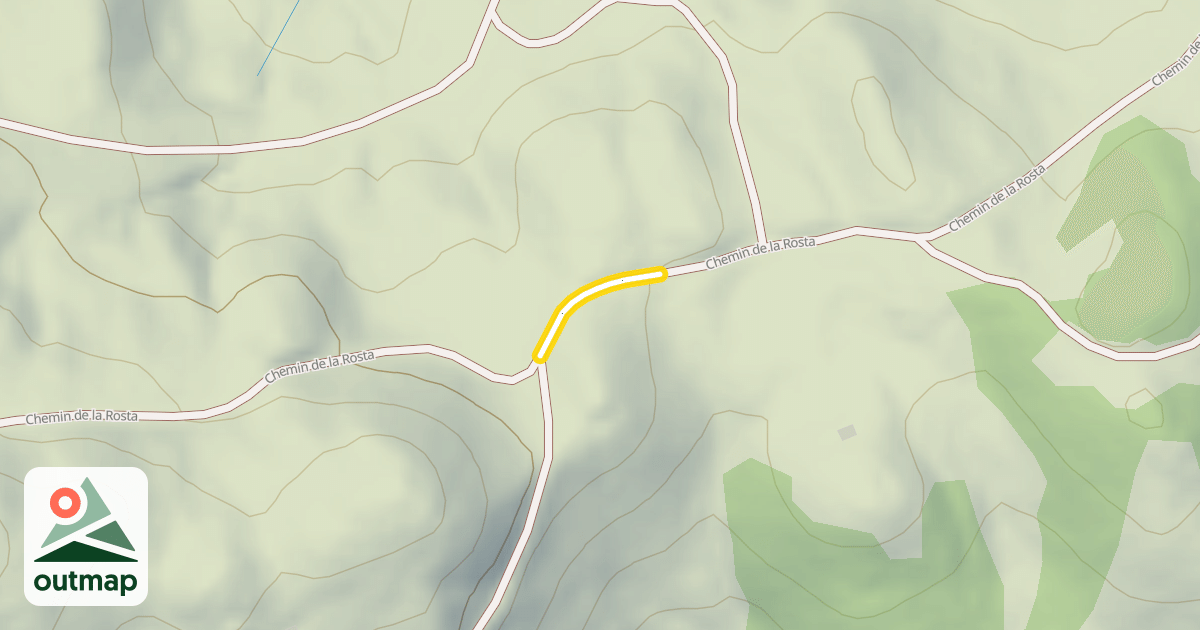 Map of Chemin de la Rosta