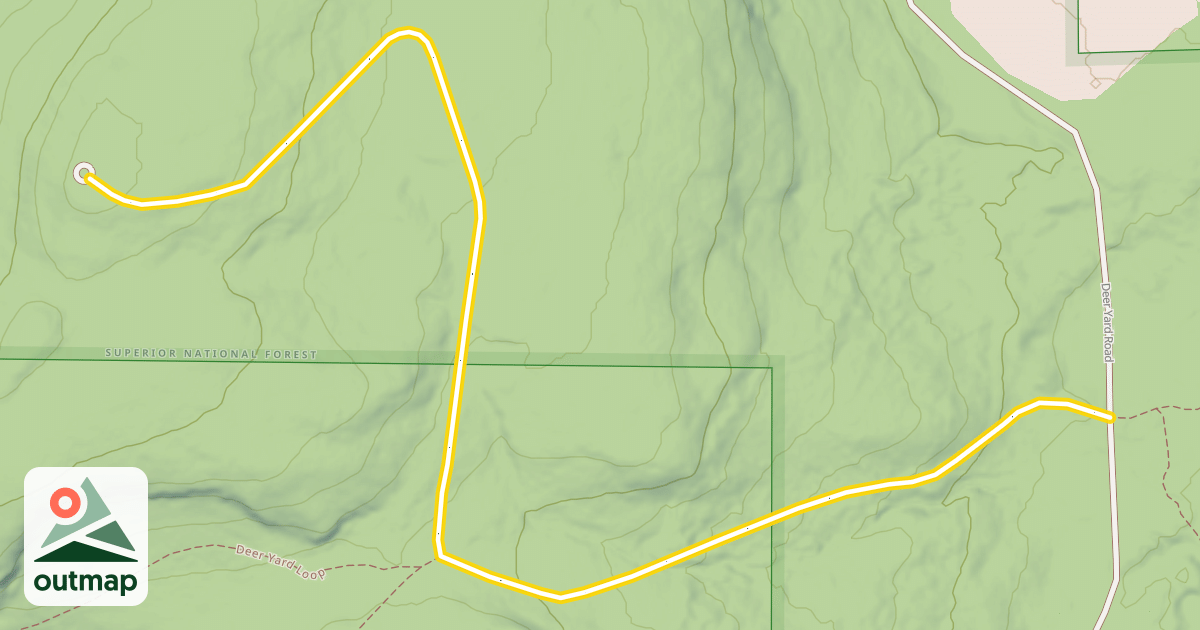 Map of Cascade Tower Road