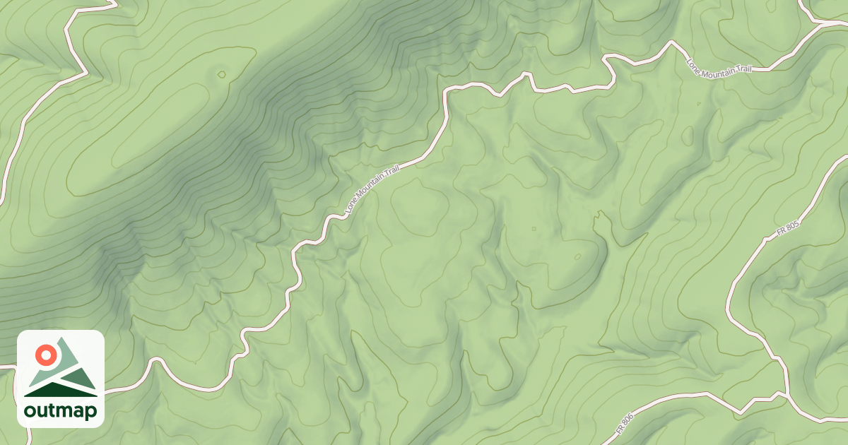 Map of LONE MOUNTAIN