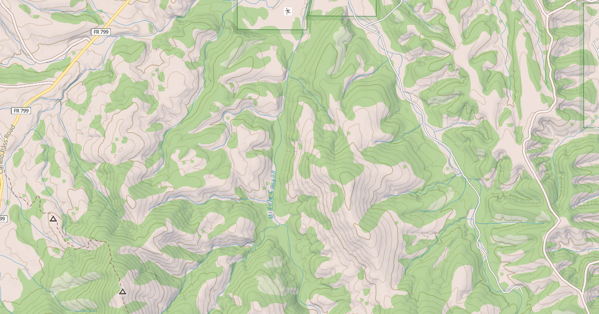 Map preview of MIDDLE CANYON