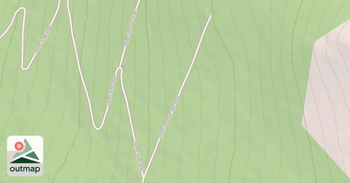 Map of PAINES MOUNTAIN SPUR