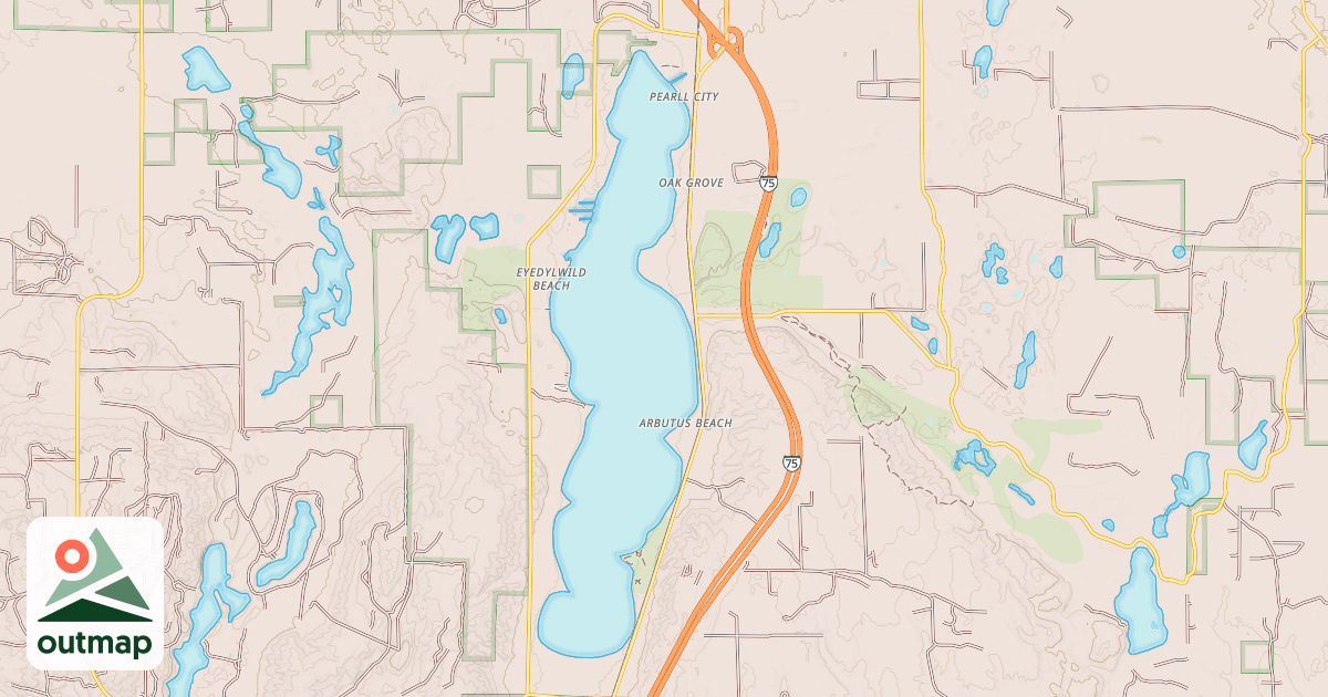 Map of North Central State Trail