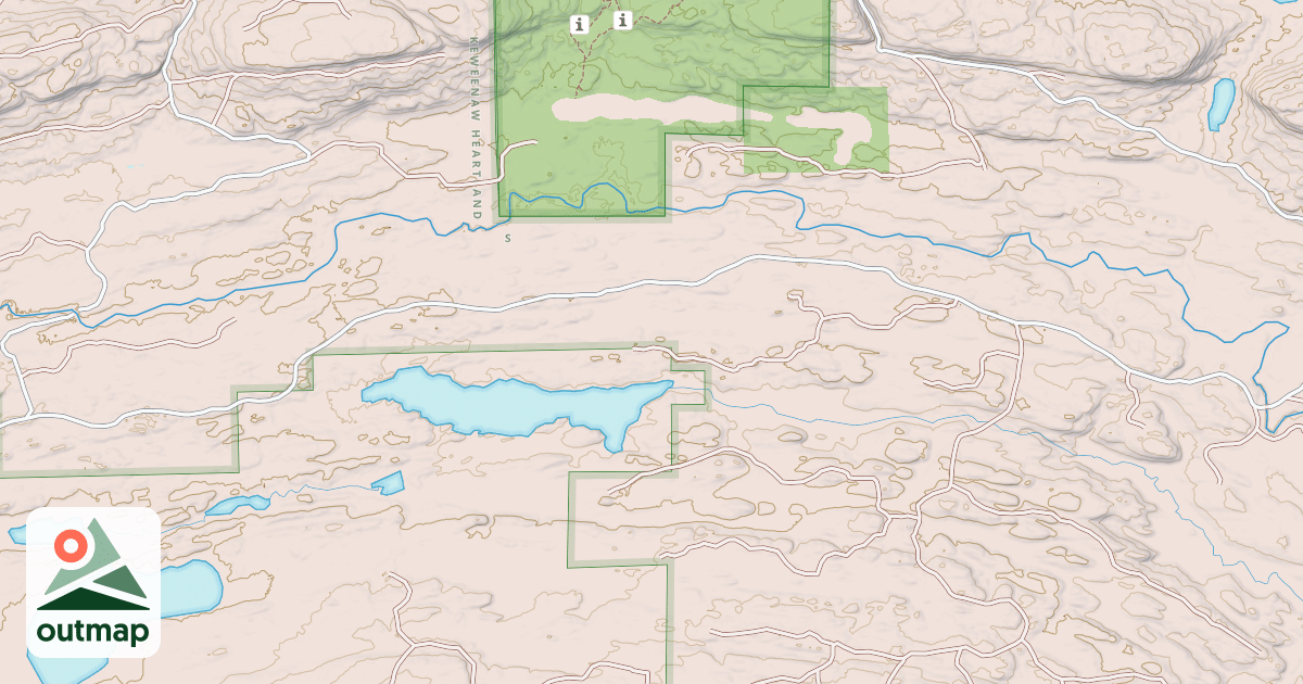 Map of Keweenaw State Trail