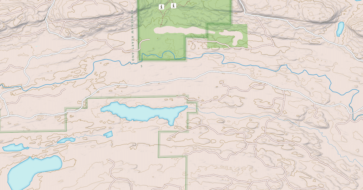 Map preview of Keweenaw State Trail