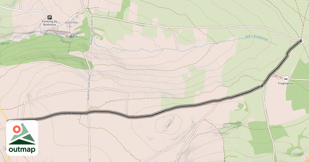 Map of Hent ar Gaoterien