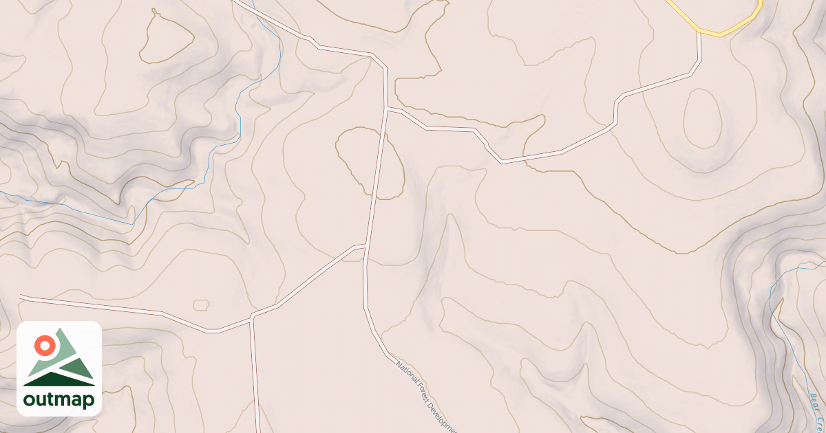 Map of USFS National Forest System Roads {2D230446-586F-45C9-9286-1D64433105D1}