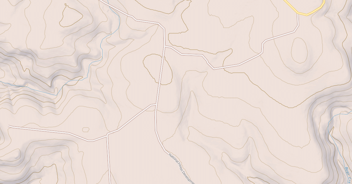 Map preview of USFS National Forest System Roads {2D230446-586F-45C9-9286-1D64433105D1}