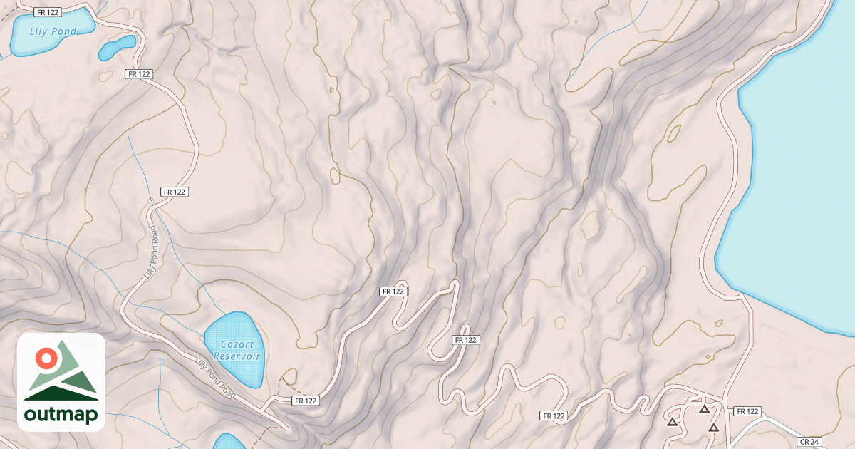 Map of LILLY POND